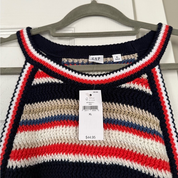 GAP Multi color High Neck Sweater Tank Top NEW $45 retail - Picture 7 of 8